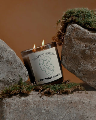 "Smoke N' Mirrors Scented Candle LeftBrain"
